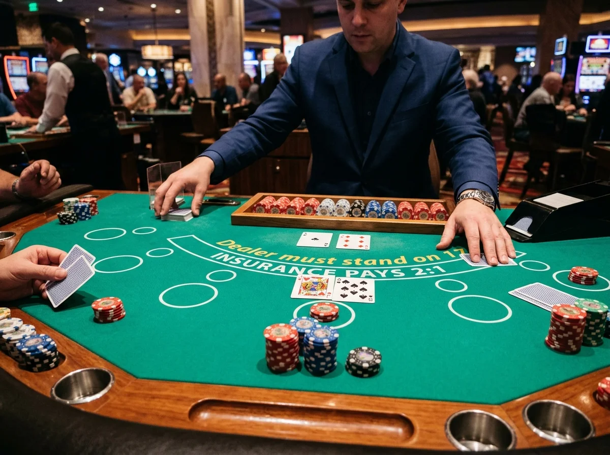 Blackjack sur GoldenMina live casino games